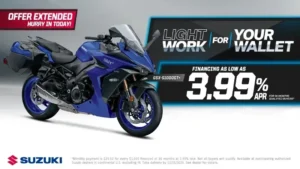 Read more about the article Suzuki – Light Work For Your Wallet – 3.99% APR for 36 Months