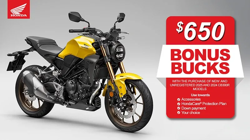 Honda – $650 Bonus Bucks
