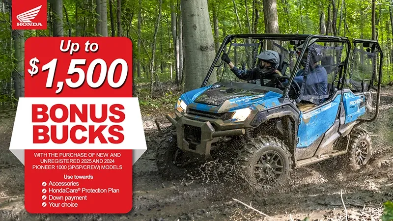 Honda – Up To $1500 Bonus Bucks